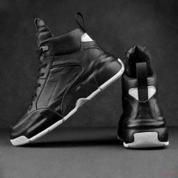 Sapatos esportivos duráveis de sola grossa alta masculina, calçados casuais versáteis, tênis de corrida ultra leves, nova moda, 2024 - Image 2