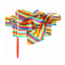 Fita de ginástica artística com haste para crianças, brinquedos coloridos de dança, adereços esportivos ao ar livre, presentes infantis, 4m, 5 peças - Image 2