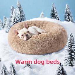 Cama para cães médios com sono profundo, Sofá-cama para cães pequenos e grandes, Canil quente para cachorro, Acessórios para animais - Image 1