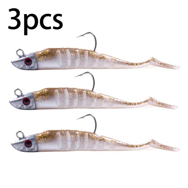 Hengjia Jigging Head Soft Silicone Bait Wobblers 9cm 15g Swimbait Leurre