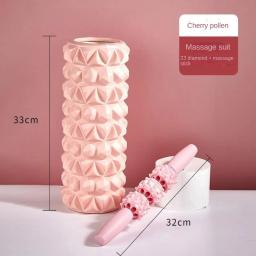 EVA Foam Hollow Yoga Roller, Rolo do clube cravado, Ferramenta de relaxamento muscular, Fitness Massage Stick, Roller Barrel - Image 4