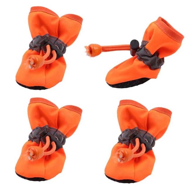 Sapatos Antiderrapantes Impermeáveis para Cães: Conforto e Proteção para as Patinhas no Inverno - Kit com 4 Peças