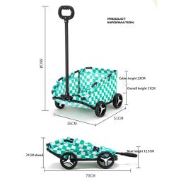 Carrinho de estimação dobrável leve, Carrinho de carro para cães, Cão pequeno a médio, Carrinho de luxo com 4 rodas - Image 6