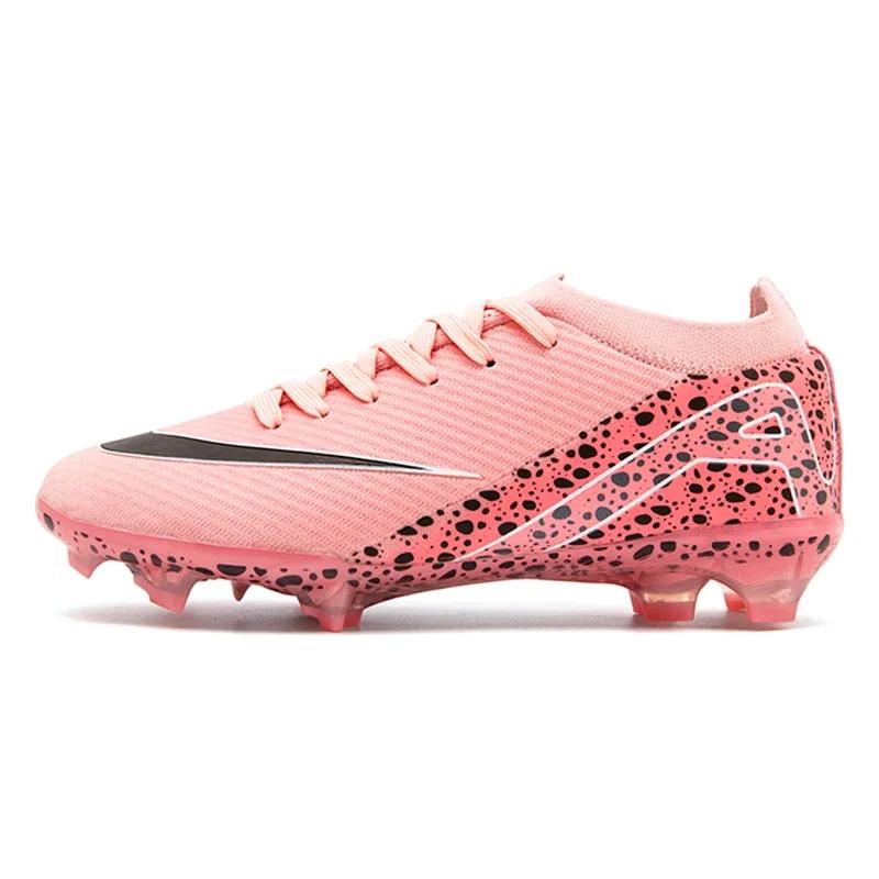 Sapatos masculinos originais de futsal, botas de campo antiderrapantes, chuteiras de futebol, tênis de treinamento de tornozelo FG e TF, novos - Image 1