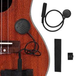 Captador de guitarra acústica profissional preto piezo contato captador para ukulele violino violoncelo instrumentos musicais acessórios - Image 1