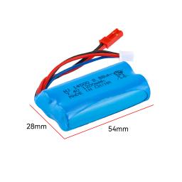 JST-SM/SM-3P/SM-4P Bateria, 14500, 7.4V, 1200mAh, para brinquedos elétricos, pistola de bala de água, peças sobressalentes para carros RC + USB - Image 3