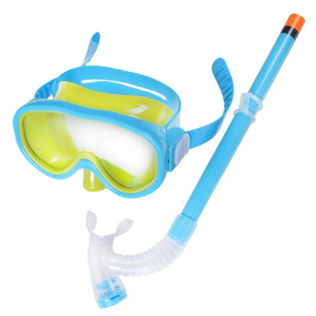 Conjunto de Snorkel Infantil com Máscaras e Tubo Seco para Mergulho Divertido