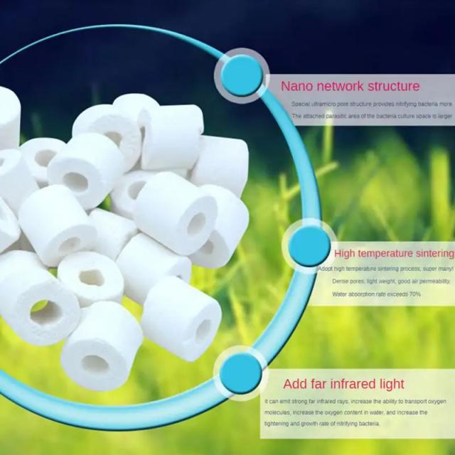 Filtro Nano de Pedra Cerâmica para Tanques de Peixes - Purificação Natural da Água e Bactéria Benéfica