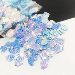 15 g/pacote iridescente glitter concha confetes para crianças meninas tema sereia festa de aniversário decoração mesa de chá de bebê dispersão 7mm - Image 6