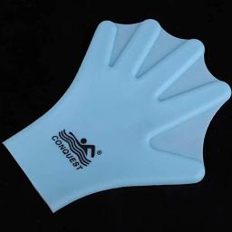 Luvas de treinamento de resistência à água para adultos Luvas de Fitness para natação Luvas de silicone para natação Luvas de mergulho Luvas de natação 1 par - Image 5