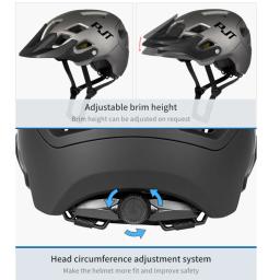 PJT-Capacete Ultraleve de Ciclismo para Homens e Mulheres, Capacete de Bicicleta com Luz LED Recarregável, Capacetes MTB, Mountain Road Bike, Novo - Image 5