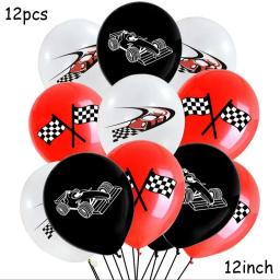 Conjunto de balões para decoração de festa de aniversário, cor preta, 40 polegadas, carro de corrida, motocicleta, para menino - Image 5