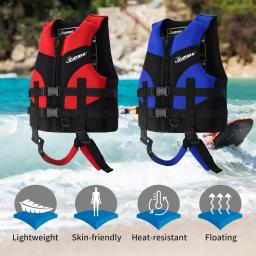 Colete de natação infantil, jaquetas de natação com alça virilha, assistência esportiva aquática, jaqueta flutuante, moda banho para menino e menina, verão - Image 3