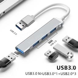 Divisor tipo C de alta velocidade para PC, Hub multiportas, USB 3.0, USB 2.0, 5Gbps, acessórios de computador, 4 portas - Image 6