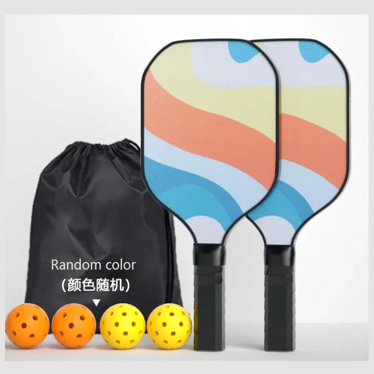 Profissional Conjunto De Pickball, raquete De Madeira De Fibra De Vidro De Bastão De Fibra De Carbono - Image 1