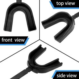 1 pçs rugby amarrado boca guarda esportes mouthguard com cinta boxe mouthpiece para adulto juventude futebol basquete mma lacrosse - Image 5