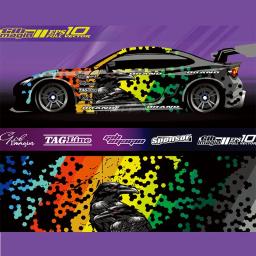 Legal esportes abstratos corrida envoltório adesivo design e fundo do esporte para uso diário corrida fígado carro vinil adesivo de carro completo - Image 4