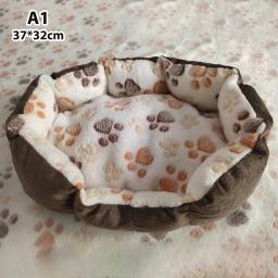 Almofada macia do ninho do sono do luxuoso para animais de estimação, tapetes de cama, sofá quente, canil, cesta do sono, cães pequenos, gato, cachorro, casa grande, pequena - Image 2