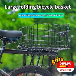 Cesta De Bicicleta Dobrável, Prateleira De Bicicleta De Montanha, Reflexivo Universal Vegetal Bike Acessórios - Image 2