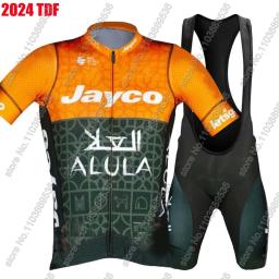 Jayco Alula Ciclismo Jersey Team Set, Austrália TDF Azul Roupas, Road Bike Camisas Terno, Bicicleta Bib Shorts, MTB Maillot, Verão, 2022 - Image 1