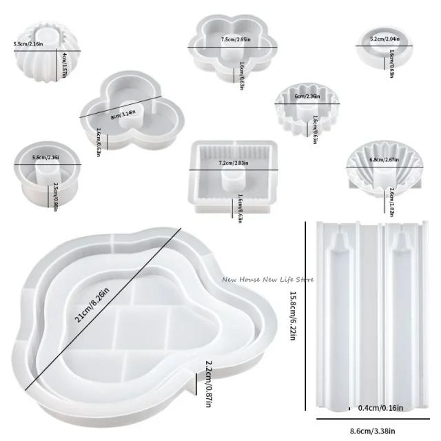 Molde de Silicone para Vela Aromaterapia Castiçal Empilhável Circo