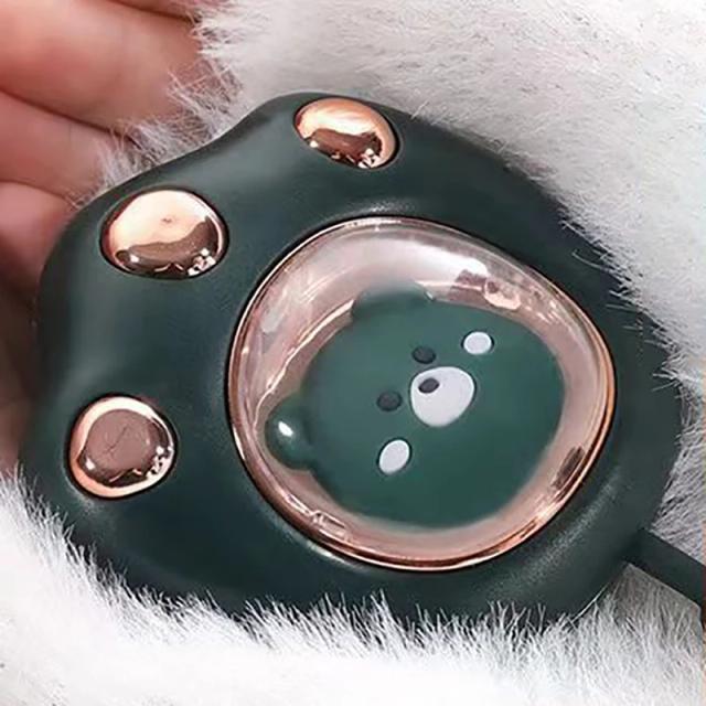 Mini aquecedor de mão USB reutilizável: aquecimento rápido com design de pata de gato - ideal para o inverno frio!