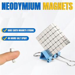 5x5x5mm-barra magnética de neodímio, ímãs de terras raras resistentes, barra magnética retangular pequenos ímãs poderosos para artesanato cozinha - Image 3