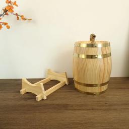 Barril de envelhecimento de carvalho americano feito à mão premium personalizado ótimo para uísque cerveja vinho bourbon tequila e rum para casas - Image 4