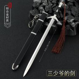 Metal Espada para Decoração Artesanato Coleção, Modelo de Arma, 1/6 Replica Miniaturas, Ornamento, Toy Equipment, Boy, Kid, 22cm - Image 1
