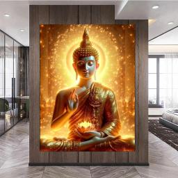 Pintura Diamante Arte de Mil Armados Avalokitesvara Buda, DIY Mosaico Completo, Bordado Kits de Ponto Cruz, Nova Chegada, 2022 - Image 2