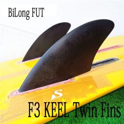 Bilong fut f3 aletas gêmeas xxx grande-preto prancha aletas quilha fin para caixa de fut 2 peças conjunto desempenho de vidro (pg) fin - Image 6