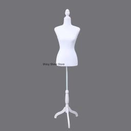 Manequim feminino de alfaiate de costura de plástico de espuma pu, manequim de linho estampado para design de roupas, modelo expositor pode ser pino p - Image 4