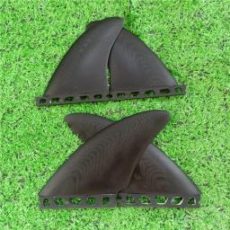Prancha Fin Kite Quad Fin, Surf Fin, Surf Esportes Aquáticos, Performance Glass, PG Fins, Preto, Futuros Longos, - Image 4