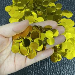 Confetti Metálico Redondo, Mesa Brilhante, Ponto De Confetis, Material De Artesanato, Casamento, Decoração De Balão De Aniversário, Ouro, Prata, Azul, Roxo, 50g - Image 5