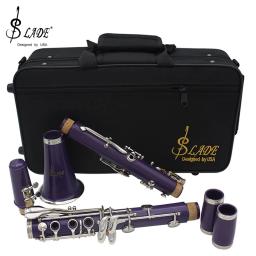 SLADE 17 teclas clarinete bb tubo profissional para performance de concerto clarinete com kit de limpeza de clarinete peças e acessórios - Image 1