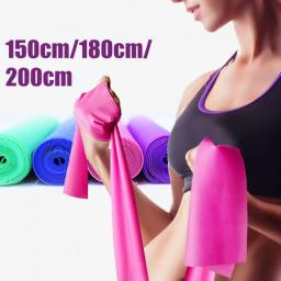 Faixa Elástica Resistência para Yoga e Pilates, Borracha Natural, Banda de Treino Fitness, Faixa de Ginásio 150cm - Image 5