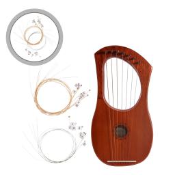 16 peças acessórios para instrumentos lira harpa as cordas acessórios peças mudança de aço - Image 1