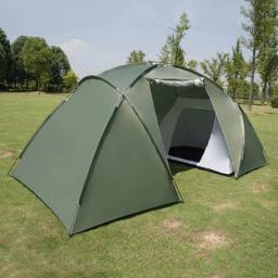 Impermeável Grande Barraca de Acampamento, Dupla Camada, Quarto Família, Luxo, 3 Quartos, Alta Qualidade, Ao ar livre, 6 Pessoa, Personalizado, 3 - Image 1
