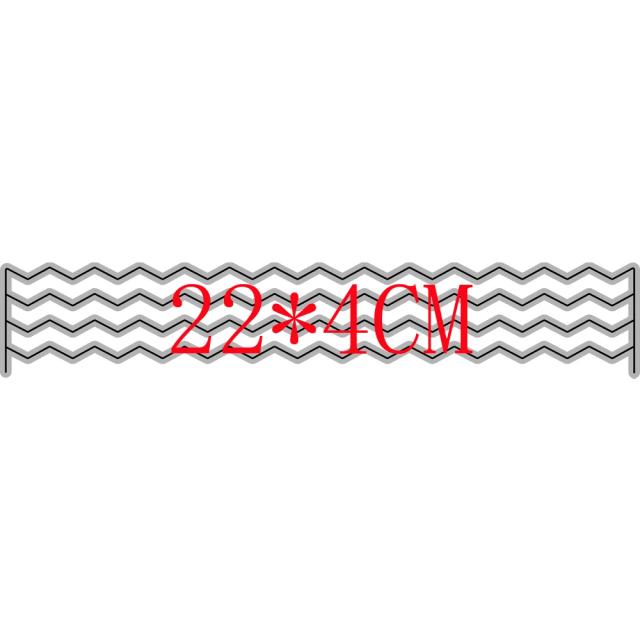 Corte de Metal Zig Zag Slimline Aliliarts 2023 para Scrapbooking e Artesanato em Cartões DIY