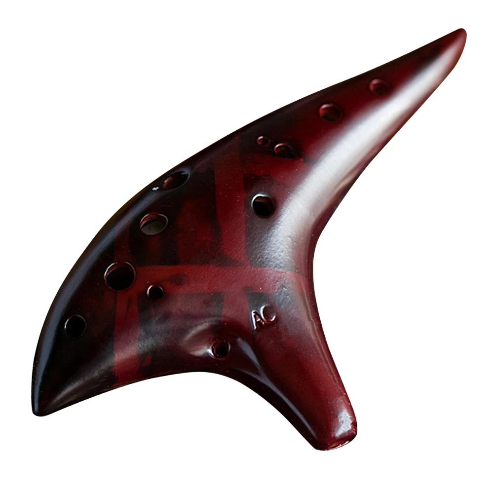 Alto C natural tom Ocarina flauta com saco protetor, instrumento estável para o amor da música e iniciante, 12 buracos - Image 1