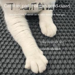 Tapete de areia grande para gatos, esteira sandbox impermeável, areia antiderrapante, camada dupla, almofada de vaso sanitário, 70x120cm - Image 3