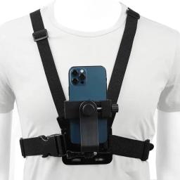 Suporte de montagem no peito para motocicleta, navegação do telefone móvel, suporte de vídeo de primeiro ângulo, acessório de clipe fixo, 1pc - Image 3