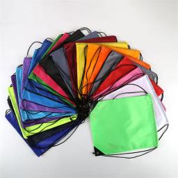 Unisex Polyester Drawstring Bag Esporte Mochila impermeável Bundle Pocket para homens Mulheres Student Rucksack Bag Natação Escola - Image 3