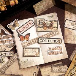 45 folhas por conjunto de notas de história almofadas de papel vintage cadernos material decorativo base de escrita scrapbook manual 160*90mm - Image 4