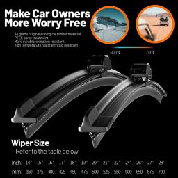 2 peças para vw phaeton 2002-2016 lâminas de limpador de para-brisa dianteiro 2005 2006 2008 2009 2011 2012 2015 acessórios para janela de para-brisa - Image 5