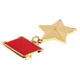CCCP-Alfinetes de lapela com crachá metálico, artesanato antigo, medalha estrela dourada, crachá soviético, coleção de recordações - Image 2