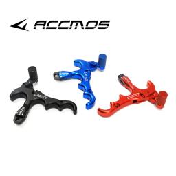 Aluminum Trigger Grip para Archery, ACCMOS 4 Finger, rotação de 360 °, arco composto ajustável, Release Aids - Image 1