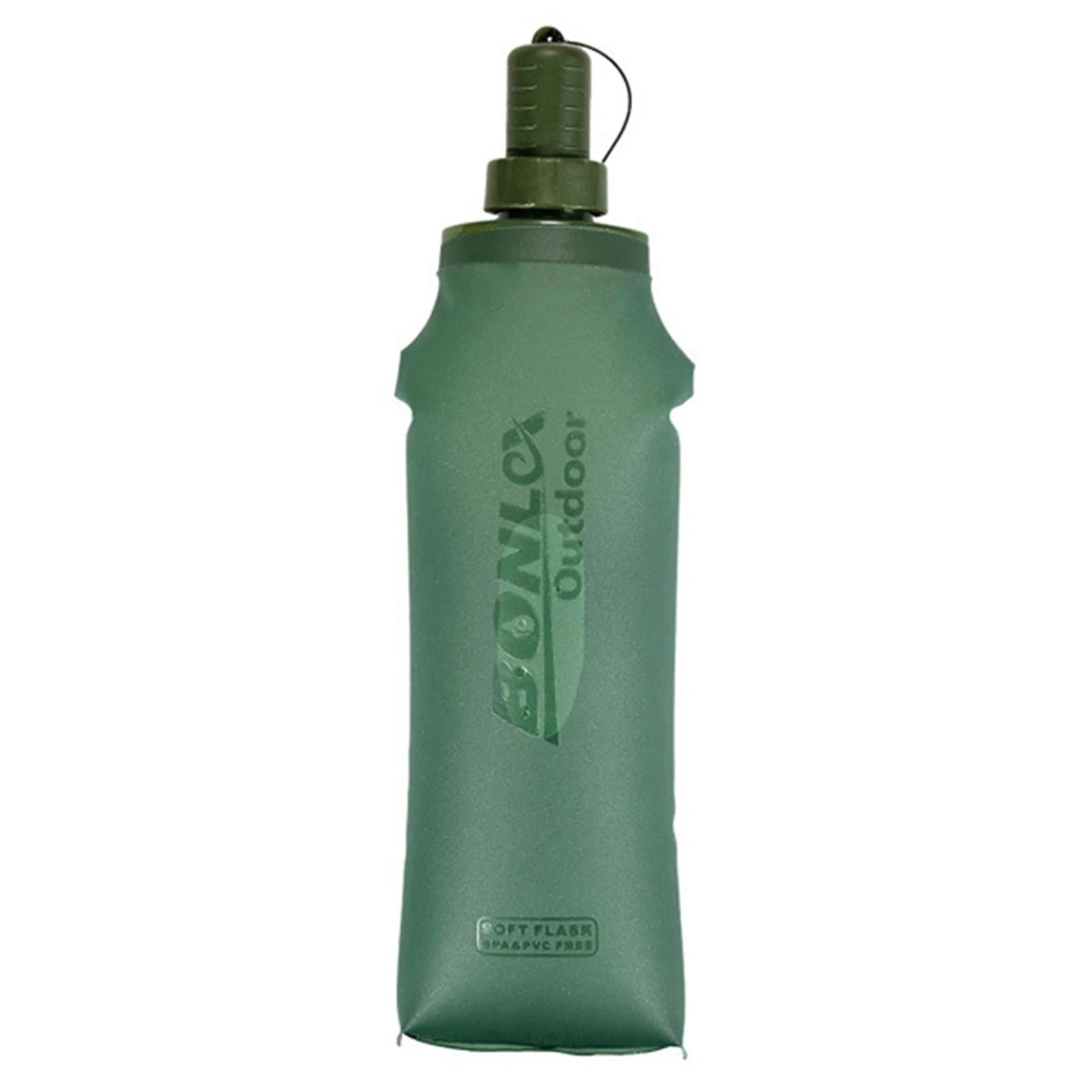 500ml garrafas de água macia tpu dobrável balão para correr escalada saco dobrável garrafa de água da bebida saco de água correndo acampamento - Image 1