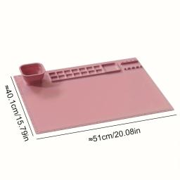 1pc tapete de pintura de silicone, tapete de arte, tapete de pintura de silicone, tapete de graffiti de silicone lavável, tapete de pintura a óleo, tapete de pintura colorida - Image 5