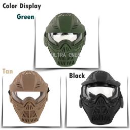 Máscara Tática Facial Completa Com Lente, Máscara De Tiro, Treinamento De Paintball, CS Wargame, Proteção, Airsoft, Máscaras De Combate, Óculos De Proteção - Image 3